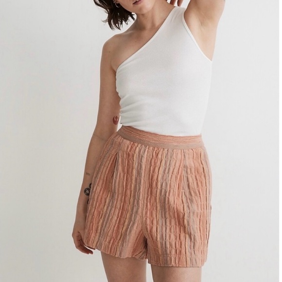 Madewell Pants - ✨FINAL PRICE DROP💫 Madewell Pull-On Linen Blend Shorts in Multi-Stripe